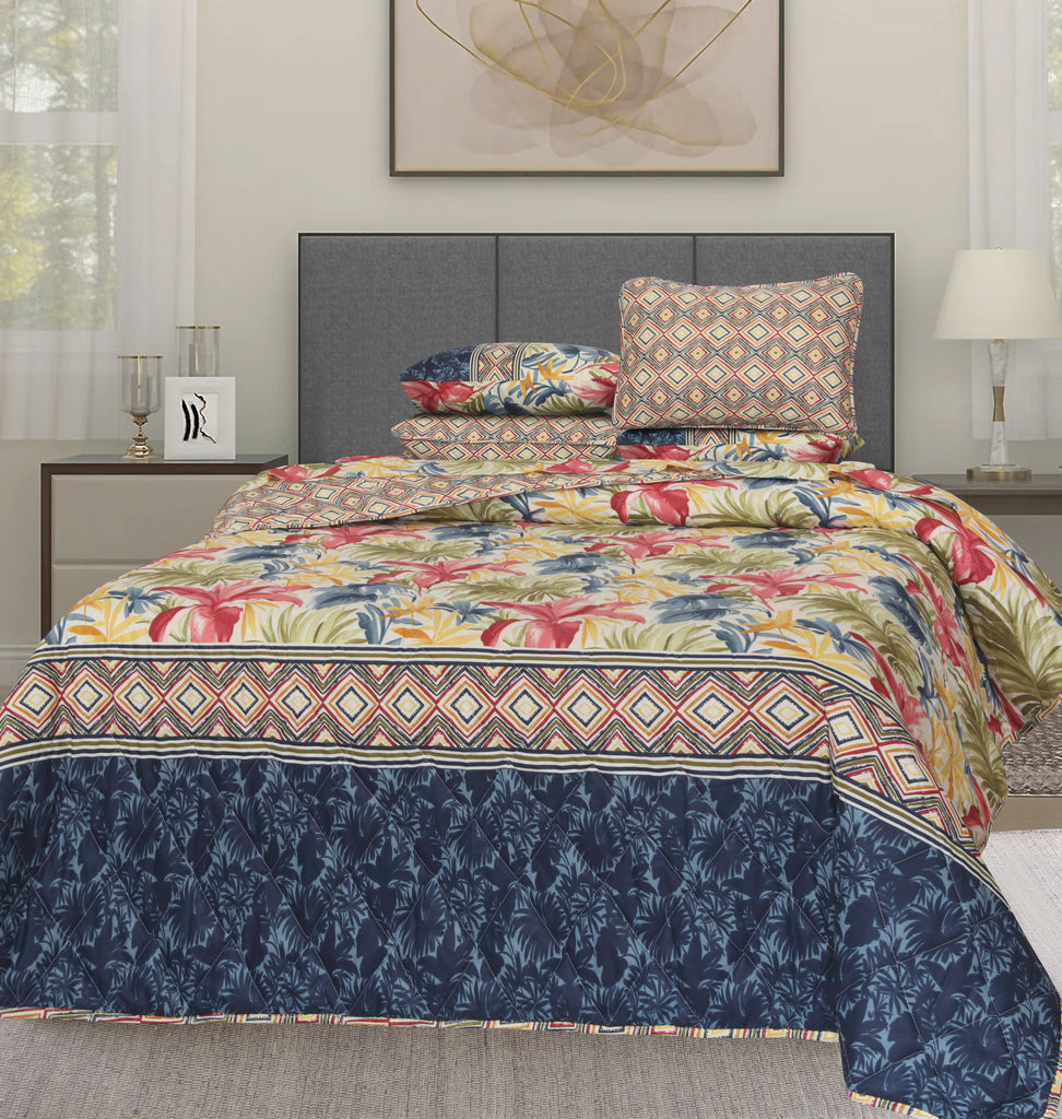 Quilted Comforter Set 6 Pcs Design 773
