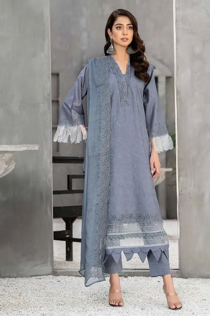 Embroidered Lawn 3Pcs Aly Vol# 5 Brz D# 09