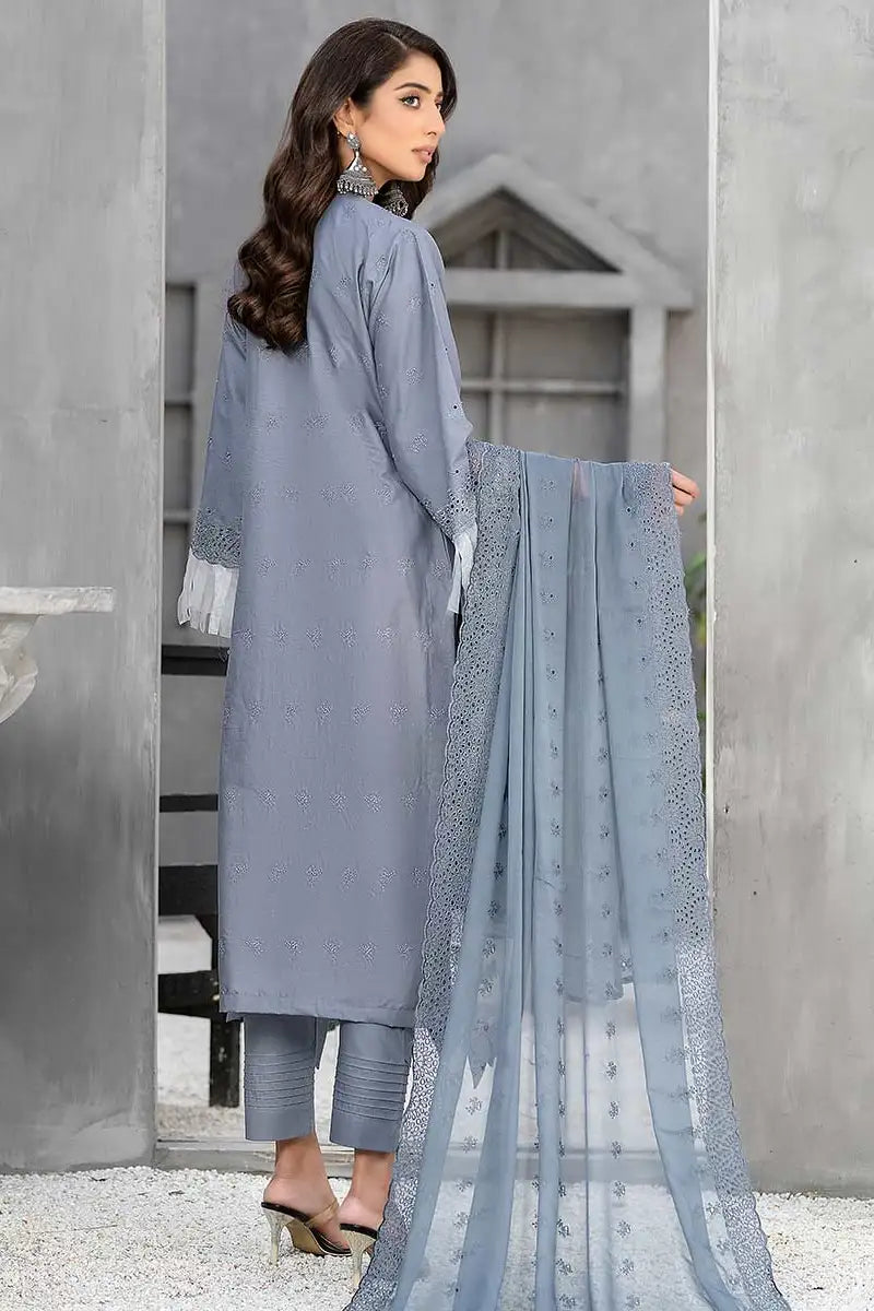 Embroidered Lawn 3Pcs Aly Vol# 5 Brz D# 09