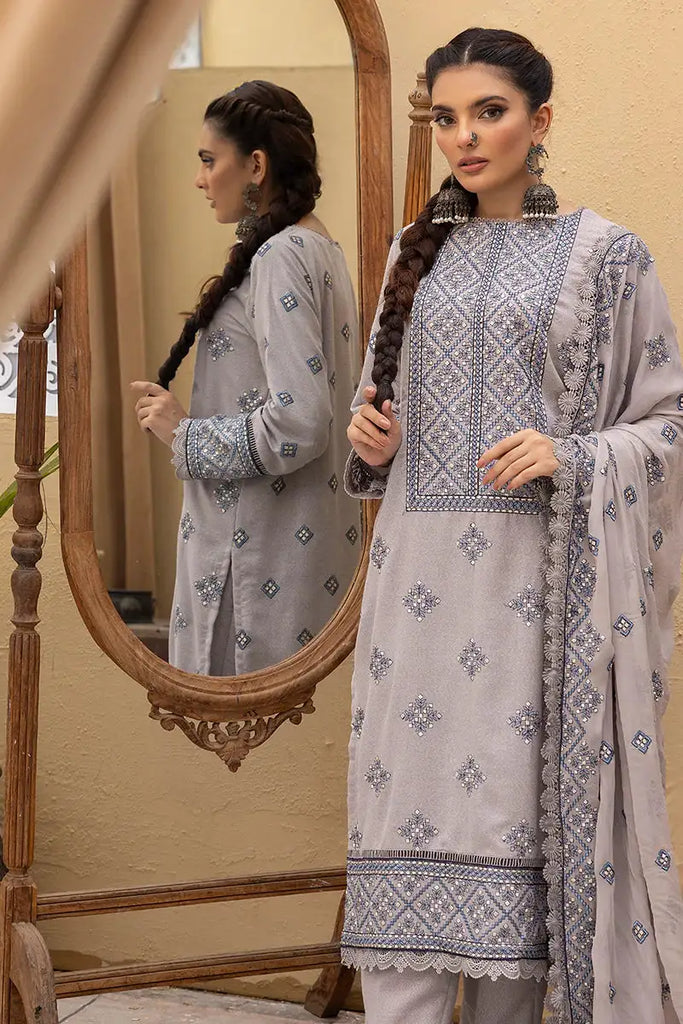 Exclusive Embroidered Karandi Orc Aly Vol 01 D#03 3Pc Embroidered
