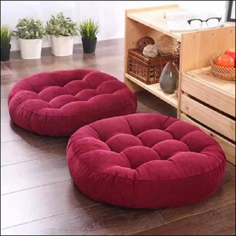 Red Round Floor Cushion Design 111